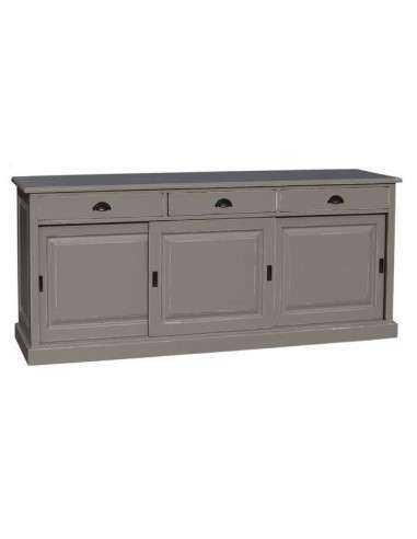 Credenza bassa tre ante scorrevoli e cassetti MS10B