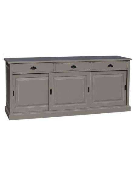 Credenza bassa tre ante scorrevoli e cassetti MS10B