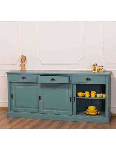 Credenza bassa tre ante scorrevoli e cassetti MS10B