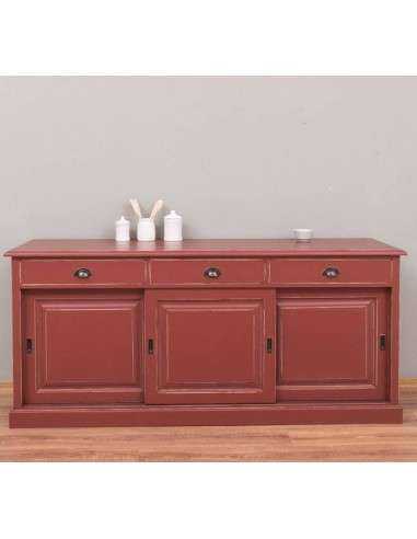 Credenza bassa tre ante scorrevoli e cassetti MS10B