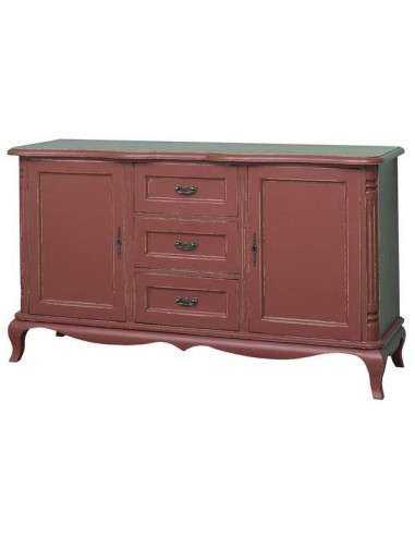 Credenza shabby chic romantica in legno massello MS648