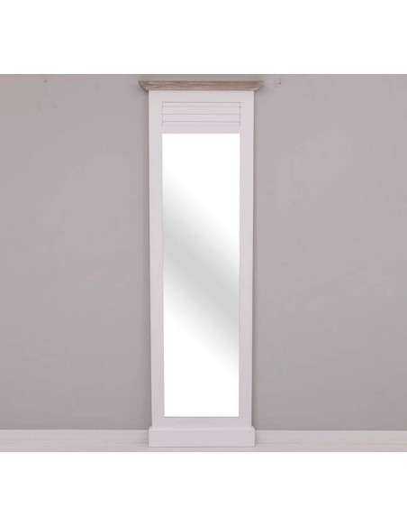 Specchio da ingresso o cabina armadio in stile country legno massello figura intera MS724