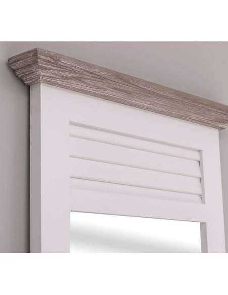 Specchio da ingresso o cabina armadio in stile country legno massello figura intera MS724