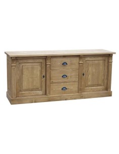 Credenza bassa country con ante e cassetti colorata o rustica MS56B