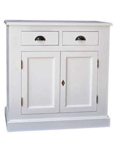 Credenza country colorata o rustica con doppia anta e due cassetti H93cm MS70B