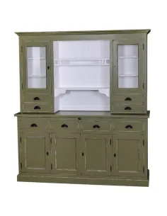 Credenza 2 corpi stile country in legno massello MS365