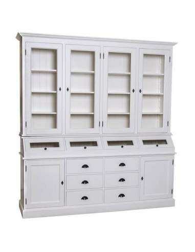 Credenza 2 corpi stile country in legno massello MS25