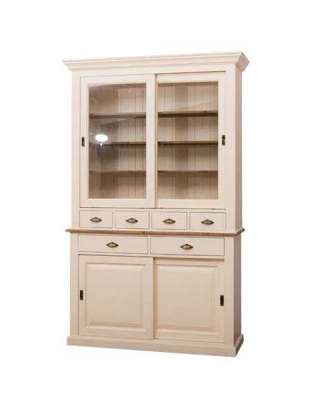 Credenza ante scorrevoli e cassetti provenzale colorata MS172