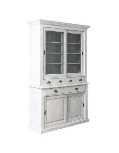 Credenza ante scorrevoli e cassetti provenzale colorata MS172