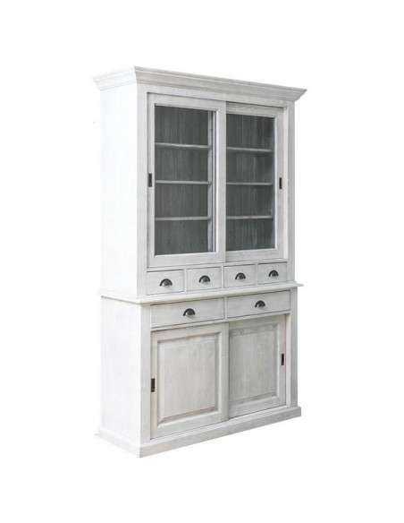 Credenza ante scorrevoli e cassetti provenzale colorata MS172