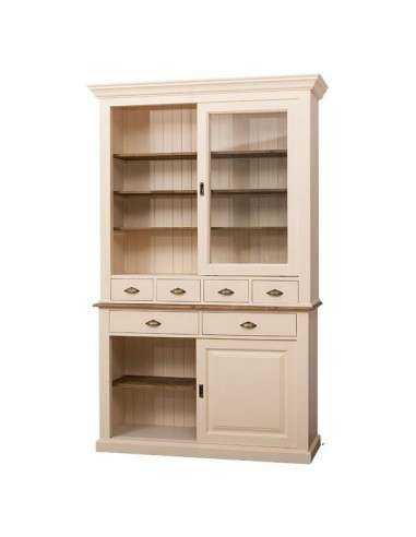 Credenza ante scorrevoli e cassetti provenzale colorata MS172