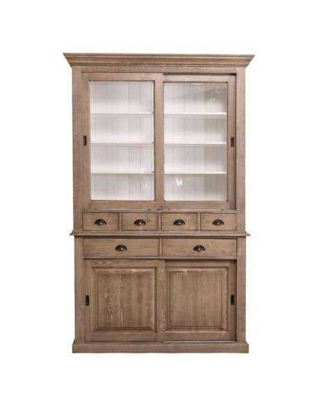 Credenza ante scorrevoli e cassetti provenzale colorata MS172