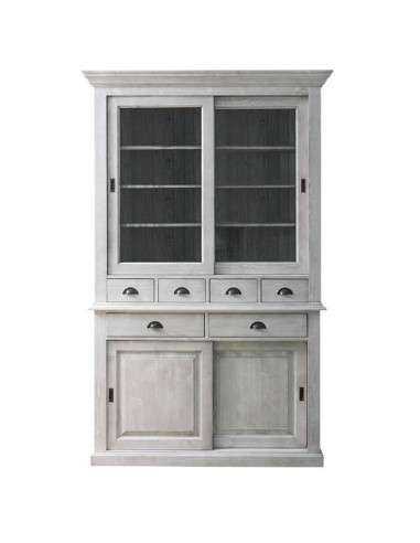 Credenza ante scorrevoli e cassetti provenzale colorata MS172