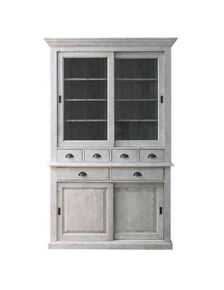 Credenza ante scorrevoli e cassetti provenzale colorata MS172