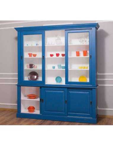 Credenza ante scorrevoli provenzale colorata MS598