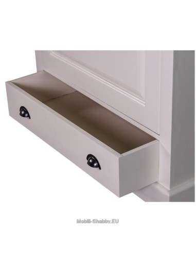 Armadio legno colorato anta singola e cassetto MS293