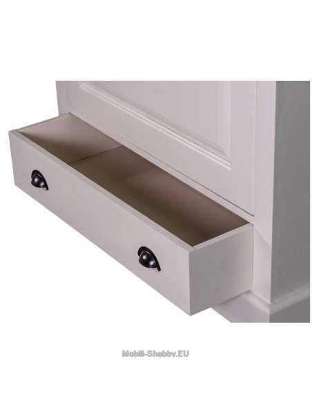 Armadio legno colorato anta singola e cassetto MS293