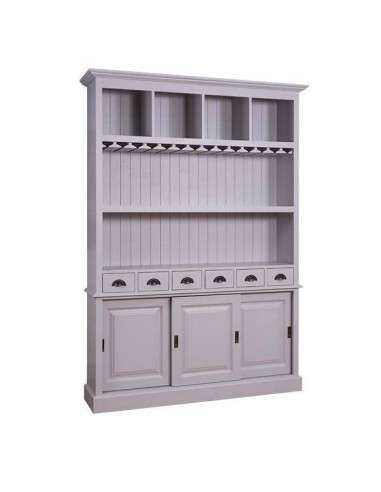 credenza porta bicchieri e bottiglie legno MS2364