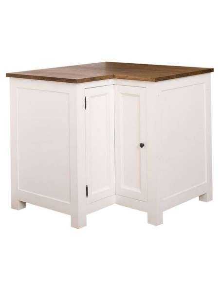 Cucina country modulo angolare stile nordico colorato o naturale MS458