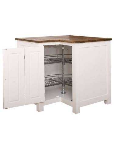 Cucina country modulo angolare stile nordico colorato o naturale MS458