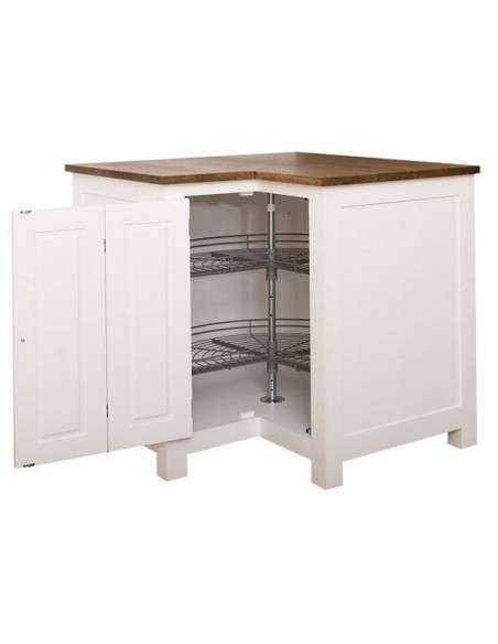 Cucina country modulo angolare stile nordico colorato o naturale MS458