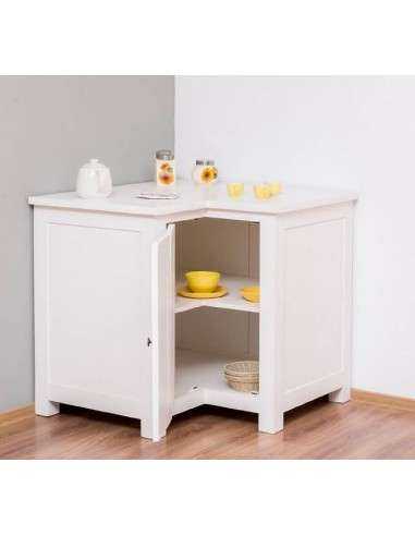 Cucina country modulo angolare stile nordico colorato o naturale MS458