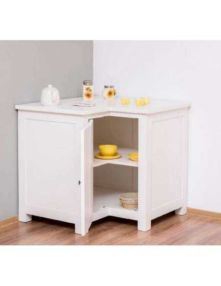 Cucina country modulo angolare stile nordico colorato o naturale MS458