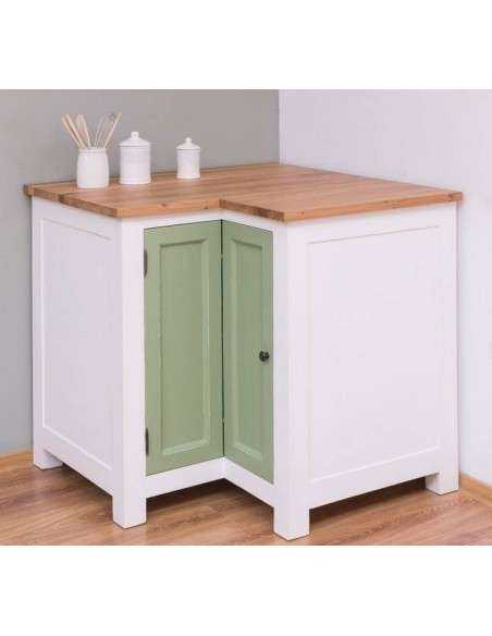 Cucina country modulo angolare stile nordico colorato o naturale MS458