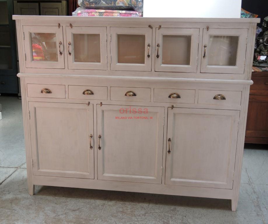 credenza bianca decapata credenza legno massello credenza coloniale