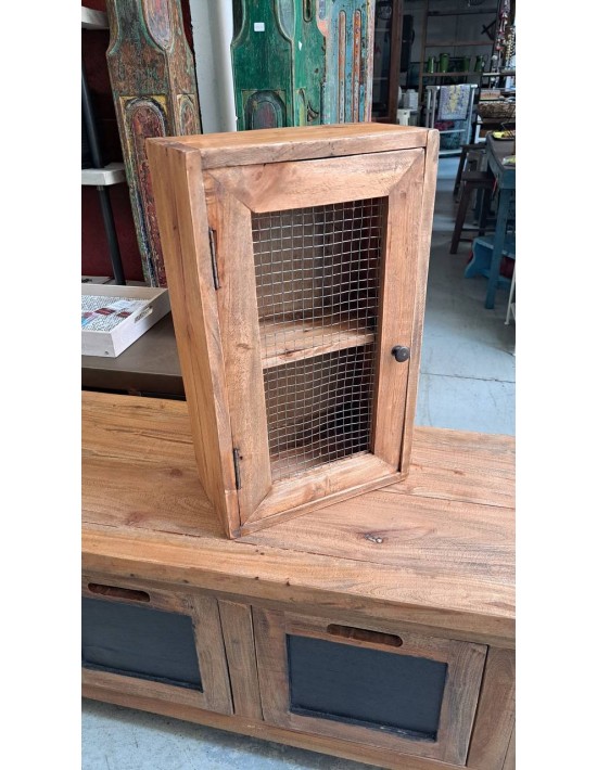 Pensile in legno con anta rete
