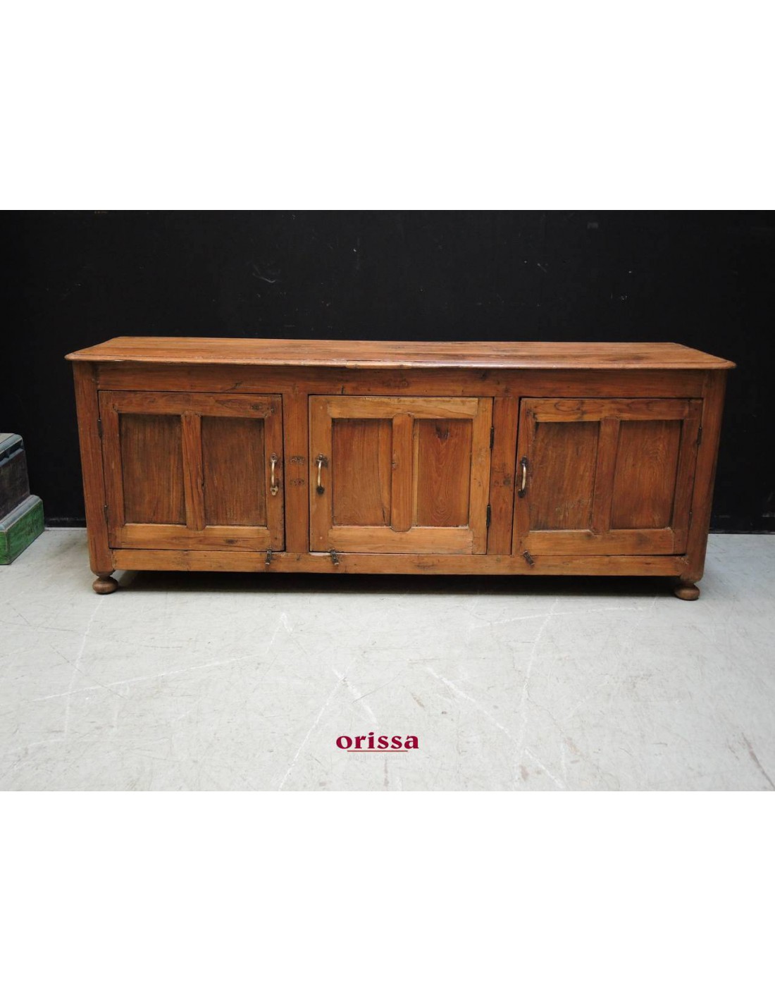 Credenza bassa coloniale legno di teak R099 Orissa Mobili Coloniali