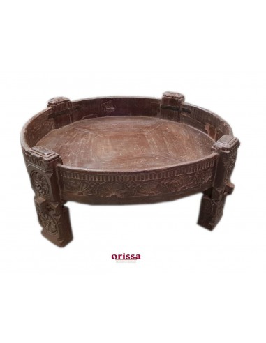 Tavolino macina teak 80cm