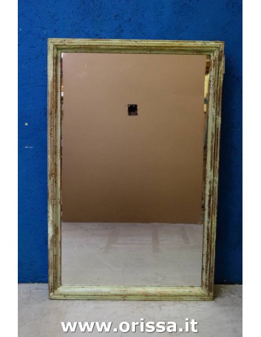 Cornice specchio verde